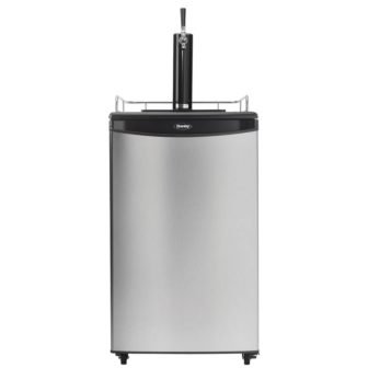 5.4 cu. ft. Single Tap Full Size Beer kegerator Dispenser in Stailess...