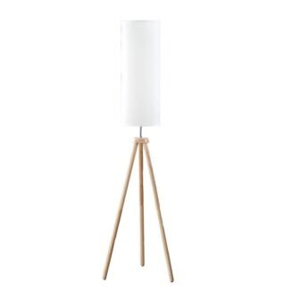 58 in. Lauren Modern Natural Tripod Standard Floor Lamp