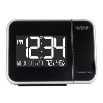 5.95 in. W x 4.50 in. H Projection Alarm Clock with Indoor...