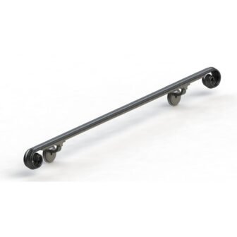 5 ft. Scroll Wrought Iron Handrail