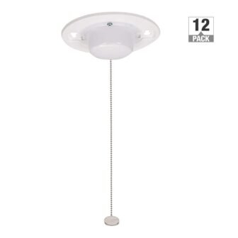 5 in. Closet Light with Pull Chain Utility Light Lampholder LED Flush...