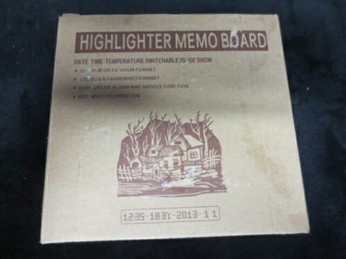 5 LED Message Board With Highlighter Digital Alarm Clock With 4 Port USB Hub