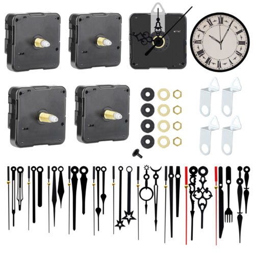 5PCS Wall Quartz Clock Part Movement Mechanism Kit Silent DIY Repair Replace Set
