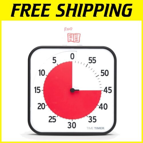 60-Minute Countdown Clock with Optional Sound - Ideal for Home and Classroom