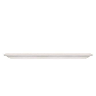 60 in. W x 5.25 in. D White Solid Wood Floating Decorative
