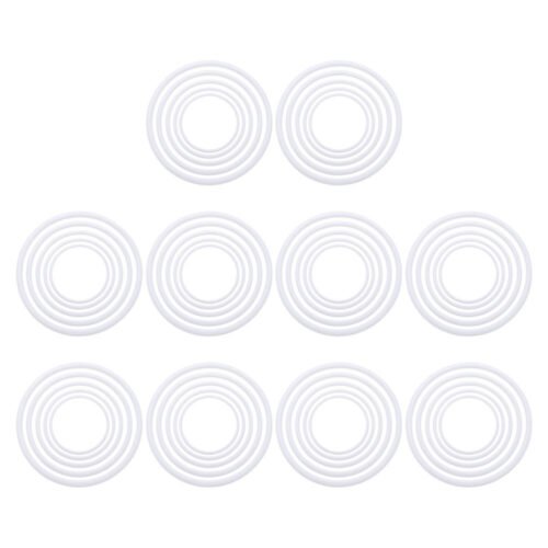 60 PCS Dream Catcher Circle Hanging Decor Hoops Dreamcatcher Rings