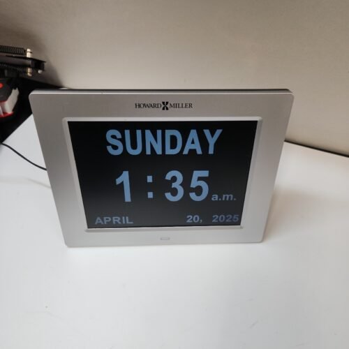 625-632 HOWARD MILLER TABLE / WALL DIGITAL CLOCK CALLED "MEMORY" Retails $189