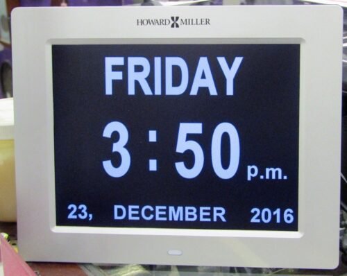 625-632 NEW HOWARD MILLER TABLE/WALL DIGITAL CLOCK CALLED "MEMORY" Retails $227