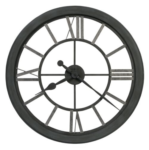 625-685 NEW LARGE WROUGHT IRON GALLERY CLOCK BY HOWARD MILLER "MACI" 625685