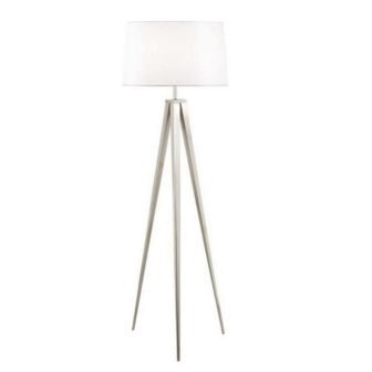 63 in. Brushed Nickel Tripod Floor Lamp