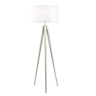 63 in. Brushed Nickel Tripod Floor Lamp