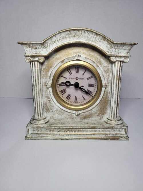 645 - 426 HOWARD MILLER Table Mantle Ceramic Clock LIVORNO Old World Decor READ