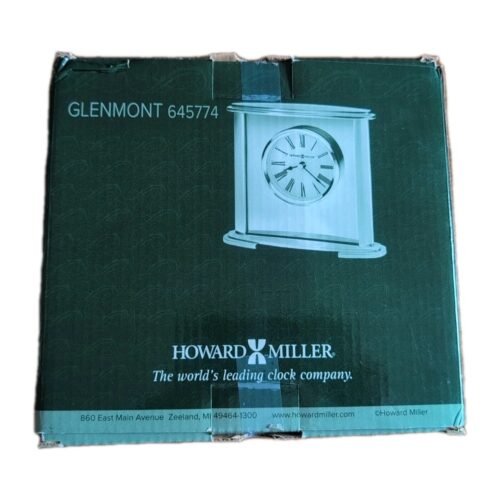 645-774 HOWARD MILLER QUARTZ TABLE CLOCK "GLENMONT" 645774 NEW