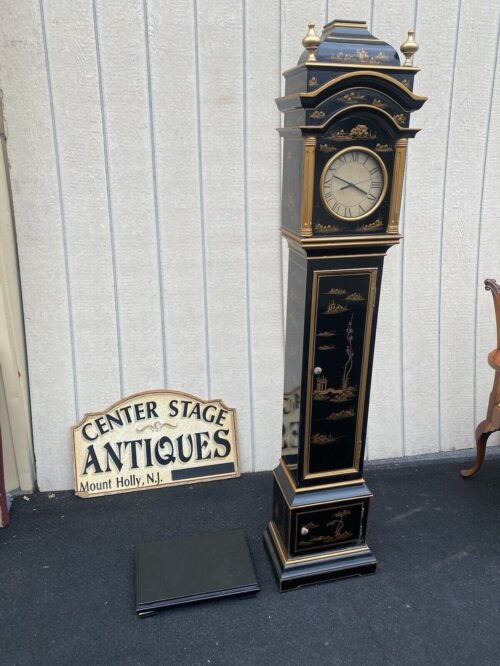 65663 Oriental Grandfather Clock on Pedastal