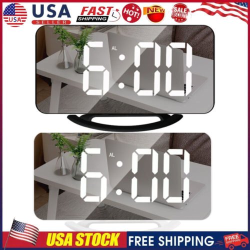 6.5" LED Digital Projector Projection Snooze Dual Alarm Clock Radio Timer USB
