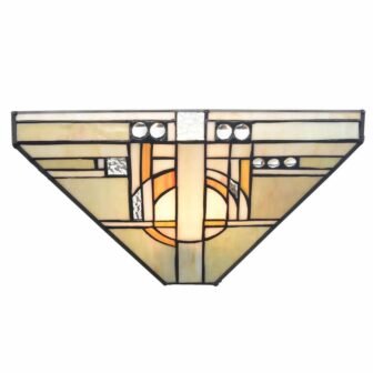 6.97 in. 1-Light Multi-Colored Modern Wall Sconce with Standard Shade