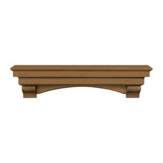 6 ft. Antique Finish Cap-Shelf Mantel