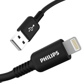 6 ft. USB Charge Cable with Lightning Connector, Black