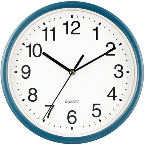 6 Inch Silent Wall Clocks Battery Operated, Non-Ticking Modern round Clock for B