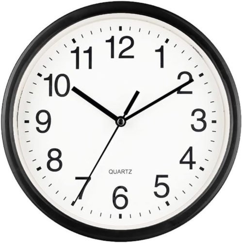 6 Inch Silent Wall Clocks Battery Operated, Non-Ticking Modern round Clock for B