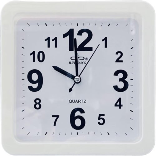 6 Inch Simple Small Bedroom Bedside Student Office Desk Clock, Battery Operated
