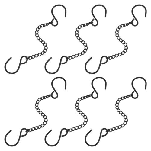 6 Pcs Door Hanging Chain for Plants Storage Hook Feeders Decorative Chains