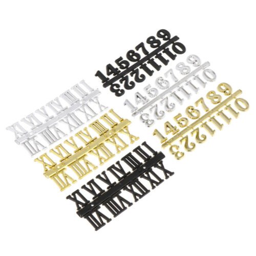 6 Pcs Numbers for Grandfather Clock Roman Numeral Wall Accessories Pieces