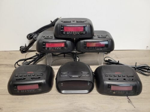 6x Sunbeam Hospitality Digital Alarm Clock AM/FM Radio 89014