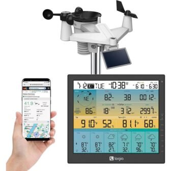 7-in-1 Wi-Fi Weather Station, Wireless Outdoor Weather Station with Console Monitoring System...