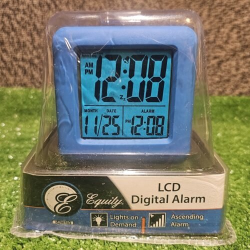 70909 Equity by La Crosse Soft Cube LCD Digital Alarm Clock - Open Box