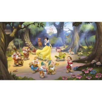 72 in. x 126 in. Snow White and the Seven Dwarfs Ultra-Strippable...