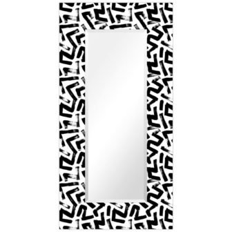 72 in. x 36 in. Intertwined Rectangular Beveled Leaner Mirror on Free...