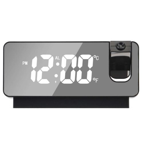 7.3" LED Digital Projector Projection Snooze Dual Alarm Clock Timer USB
