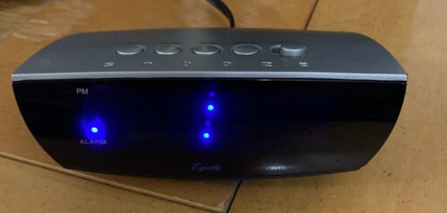75903 Equity by La Crosse AC Powered 0.9" Blue LED Display Digital Alarm Clock