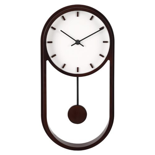 7.8" Quartz Modern Indoor Pendulum Clock, Easy Installation