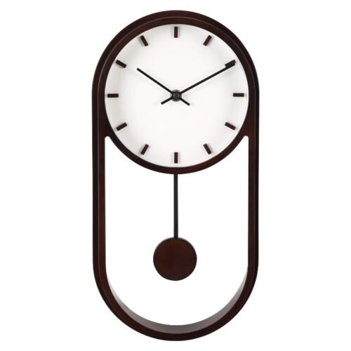 7.8" Quartz Modern Indoor Pendulum Clock, Easy Installation