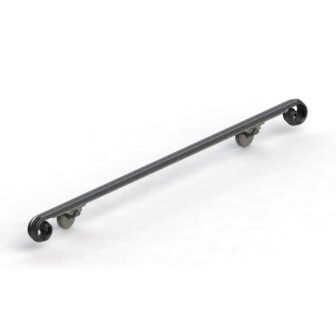 7 ft. Scroll Wrought Iron Handrail