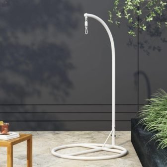 80 in. H Hanging Chair Stand in White