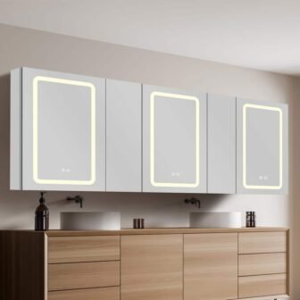 80 in. W x 30 in. H Large Rectangular Aluminum Surface Mount...