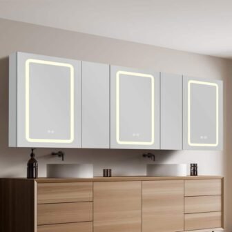 80 in. W x 30 in. H Large Rectangular Aluminum Surface Mount...