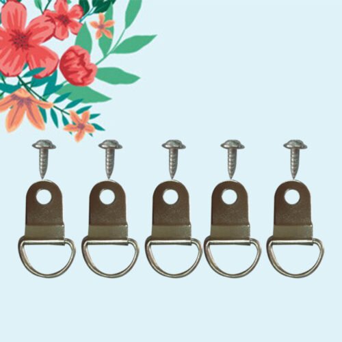 80 Pcs Hardware Hook Wall Hanging Picture Stitch Hooks with Screws