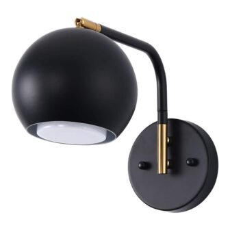 8.1 in. Indoor Sconce Wall Decor, Black Wall Mounted Lamps for Bedroom...