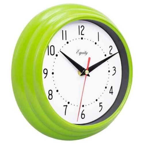 8 in Basics Quartz Analog Wall Clock Battery Operated Home Office School Clock