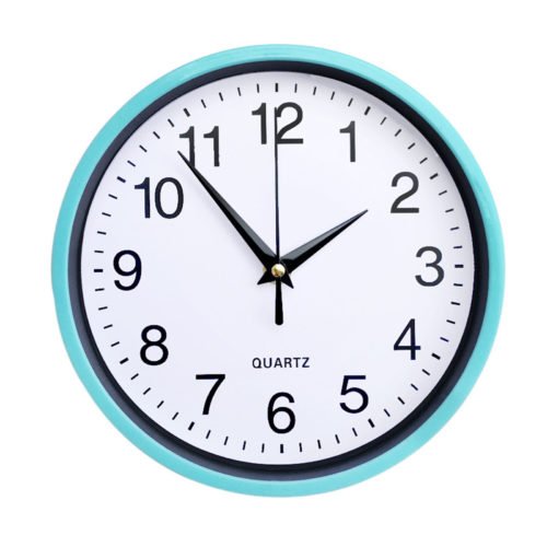 8 Inch Wall Clock Silent Non-Ticking Hanging Clock Large Number Round Clock hd