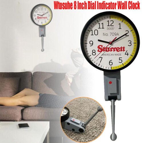8 In Dial Indicator Wall Clock,Creative Mechanical Clock Living Room Wall Clocks