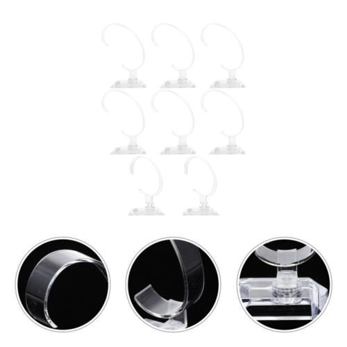 8 Pcs Jewlery Holder Earring Watch for Men Display Stand Shelf Shelves