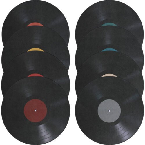8 Pcs Party Gift Home Decor Vinyl Record Decoration Student Music for Bedroom