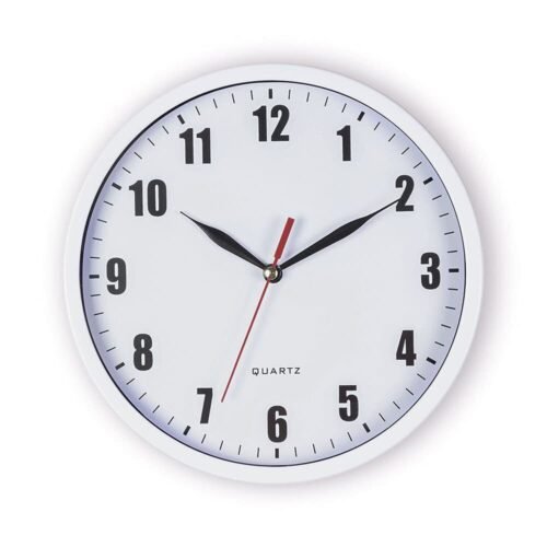 8" Silent Quartz Wall Clock Non-Ticking Digital Clock