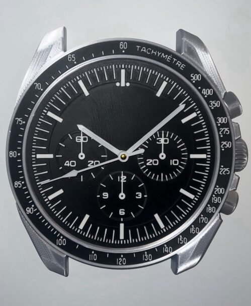 9-inch Wall Clock - Luxury Watch Lunar Chronograph Style