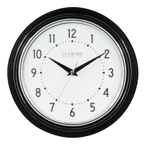 9.5 Inch Retro Diner Quartz Wall Clock | Analog Plastic La Company